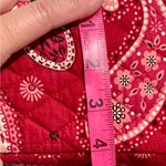 Vera Bradley Retired Mesa Red Paisley Tic Tac Toe Purse 14” X 10” Photo 15