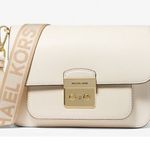 Michael Kors Sloan Editor Medium Leather Shoulder Bag crossbody gold hardware MK Photo 0