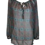 ZARA BASIC See Through Long Sleeve Blouse Photo 0