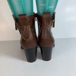 Charlotte Russe Brown faux leather Women's Boots Zippers On Both Sides size 7 Photo 3