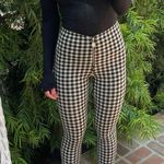 ZARA  checkered black and white high rise pants Photo 2