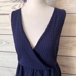 Anthropologie Ric Rac Navy Blue Tiered Layered V Neck Dress Photo 1