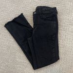 MAC jeans slim kick fringe crop ankle pant black denim fringe distress SZ 27 Photo 1