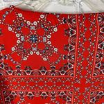 Altar'd State Altar’d State Mackenzie Red Bandana Print Tie Front Bell Sleeve Cropped Shirt S Photo 7