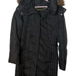 Marc New York  quilted coat feather down mid length‎ jacket removable collar Photo 0