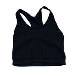 Zella NWOT  Black Ribbed Sports Bra, Medium Photo 1