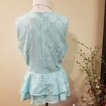 Tommy Hilfiger Aqua Pendulum Blouse Size Small Photo 3