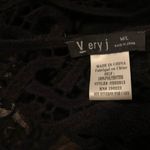 Very J Floral mesh bikini coverup in black size M/L Photo 6