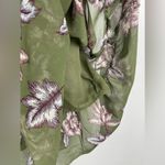 Avec Les Filles Green Lotus Flower V-Neck Sleeveless Open Back Chiffon Dress Photo 5