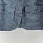 Eddie Bauer Blazer Jacket Sz T6 Blue Legend Wash Utility Tailored Modern City Photo 3