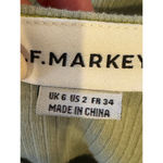 L.F. Markey Tank Top Women 2‎ Green Organic Cotton Ribbed Knit Athleisure Yoga Photo 7