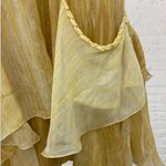 Max Studio  Golden Yellow Silk Ruffle Dress | Special Edition | Size S Photo 7