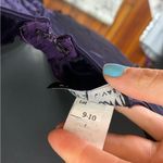 Zum Zum Purple Velvet Detail Criss Cross Open Back Prom Dress Gown size 11 / 12 Photo 9