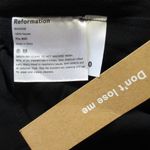 Reformation NWT  Nikita Midi in Black Tank Tie Straps Frill Hem Georgette Dress 0 Photo 2