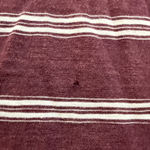 Women’s American Eagle Short Sleeve Striped Tee Small Burgundy White Red Photo 5