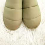 Anthropologie MAEVE x  |  Puffy Puffer Platform Slippers Moss Green | Size 8-9 Photo 2
