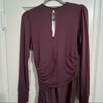 Young Fabulous and Broke Long Sleeve Asymmetrical Drape V neck Dress Small NWT Photo 7