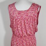Spense Pink Sleeveless Maxi Dress Size Large Pink and Orange Space Dye Dress Photo 5