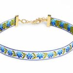 Hill House  | Ribbon Choker Necklace | Blue
Multi Floral Embroidered - NWT Photo 0