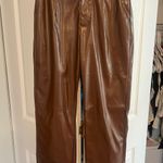 Princess Polly Brown Leather Pants Photo 0