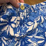Lilly Pulitzer  Blue and White Floral High Waist Shorts Photo 6