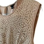 Ann Taylor  Lace Sleeveless Top in Beige Photo 4