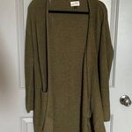 Universal Threads Universal thread by target long draped sweater olive green size small Photo 0