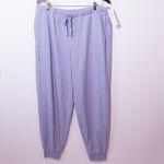 NEW Eileen Fisher The Slow Jogger Waffle Weave Cotton Pull On Jogger Pants Blue Photo 0