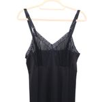 VTG Womens Slip‎ Dress Size S Brown Black Lace Trim Sheer Lingerie Whimsigoth Photo 1