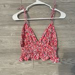 Sid and Sam‎ floral crop top size medium boutique tank Pink Photo 1