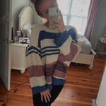 Striped Oversized Sweater Multi Size M Photo 0