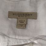 Burberry  Women’s Size L White Semi Sheer Cotton Voile Utility Button Down Shirt Photo 6