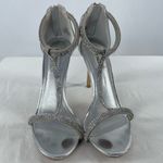 Steve Madden Faylinn Rhinestone Embellished T Strap Stiletto Heels in Silver 11 Photo 3