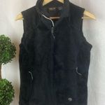 Mountain Hardwear Mountain Hardware Black Soft Cozy Zip Up Sleeveless Fleece Vest S Photo 0