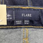 Boden Jeans Womens Blue High Rise Slim Denim Flare Dark Wash Size 12 Long Photo 3