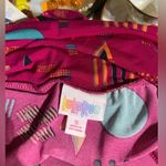 LuLaRoe Pink Purple Geometric Pattern Maxi Skirt Photo 6