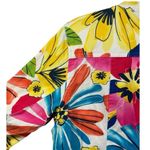 Coldwater Creek  Colorful‎ Floral Denim Zip Front Jacket Size 12 Feminine Artsy Photo 7