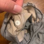 Lululemon No Limits Light Gray Caymen Draped Stripe Yoga Sports Bra Tank Top 6 Photo 3