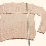 Vintage 80s Ashley S. Pastel Pink Pearl Detail Pullover Sweater Photo 6