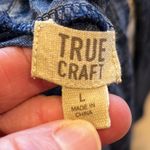 True Craft I Legit Don’t Care Graphic Tee Comfy Lightweight Stretchy Womens Large Blue Top Photo 9