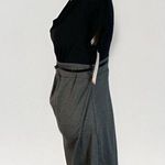 Liz Lange Maternity NWT Liz Maternity for Target gray/black shift dress belted size XS Photo 3