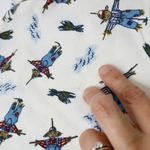 Jason Maxwell VTG Scarecrow Turtleneck Top Sweater White AOP Fall Autumn Halloween Fall Gma‎ M Photo 6