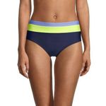 DKNY  Navy Color Block Stretch Lined Bikini FullCoverage Swim Bottom Size XXL NWT Photo 8