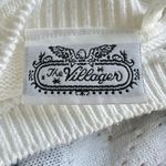 Villager Vintage Floral Knit Short Sleeve Sweater Medium Cottagecore Feminine Photo 5