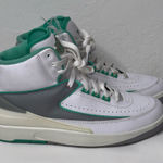 Nike  Air Jordan 2 Retro Shoes Womens Size 10.5 Sneakers Crystal Mint‎ White Photo 0