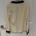 Allegra K Cream and black colored button down Photo 1