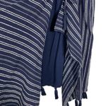 Aerie Striped Tassel Wrap Skirt in Navy/White Size L Photo 4