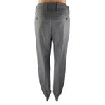 Michael Kors Gray Pleated High Rise Slim Fit Straight Leg Trouser Dress Pants 29 Photo 1