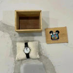 Disney Vintage  Channel Mickey Mouse Wrist Watch in Wooden Case Photo 4