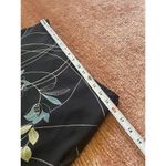 Loft Women's Black Silk Skirt Size 6 Blue & Yellow Floral Print Lined Size 10 Photo 4